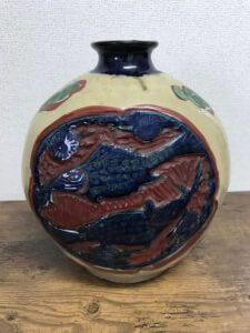魚紋花瓶