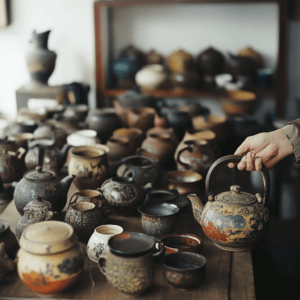 茶道具がたくさん