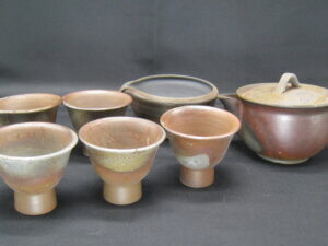 備前焼の宝瓶/骨董品買取の福岡玄燈舎