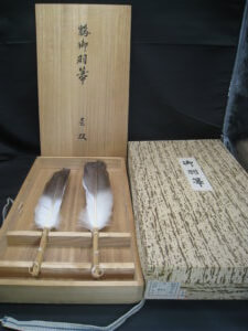 箱入りの羽帚/骨董品や茶道具の買取は福岡玄燈舎