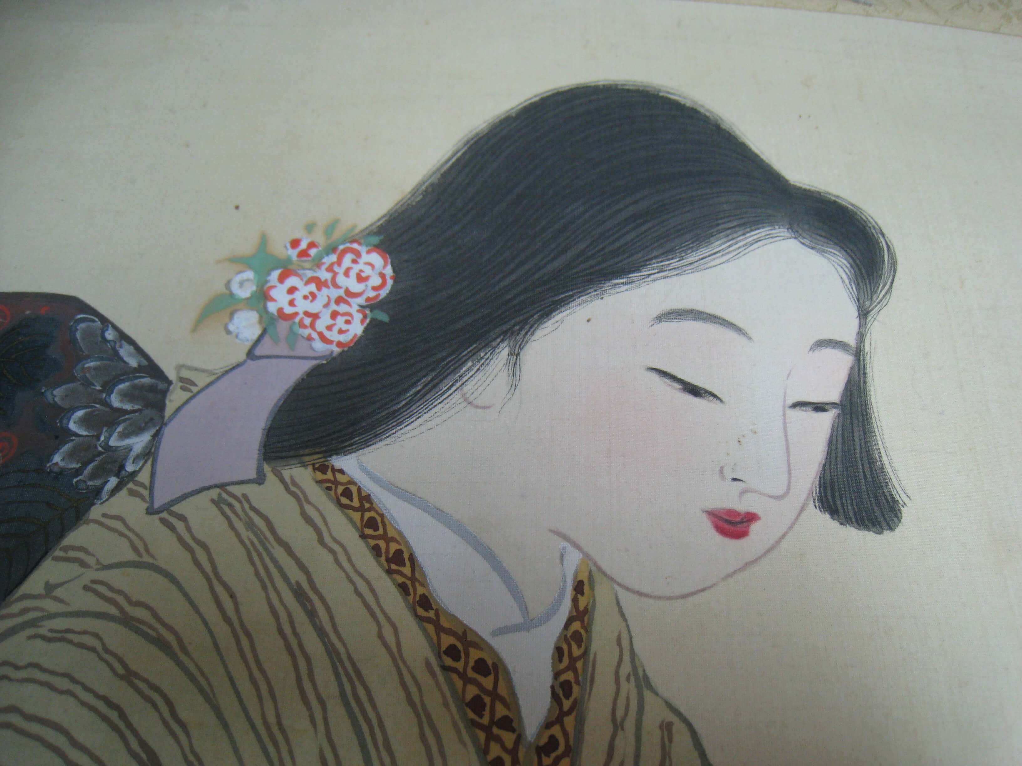 美人画でもありますね/骨董買取福岡・掛軸