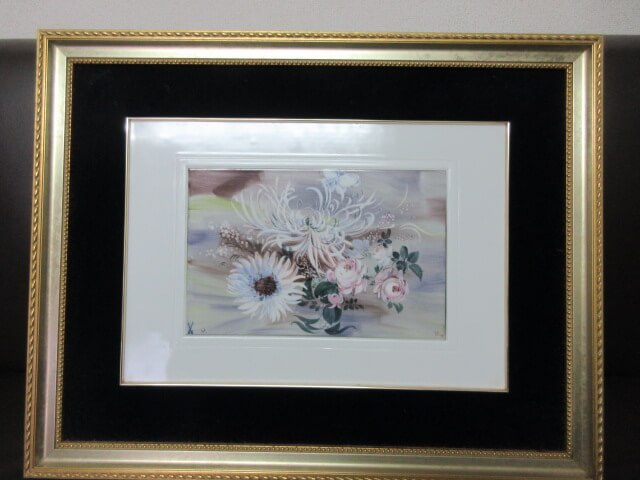 とても優雅な額縁に入っています/骨董買取福岡