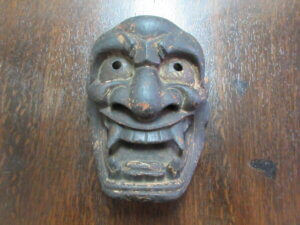 鎌倉時代の神楽面買取りました/骨董品の買取は福岡玄燈舎