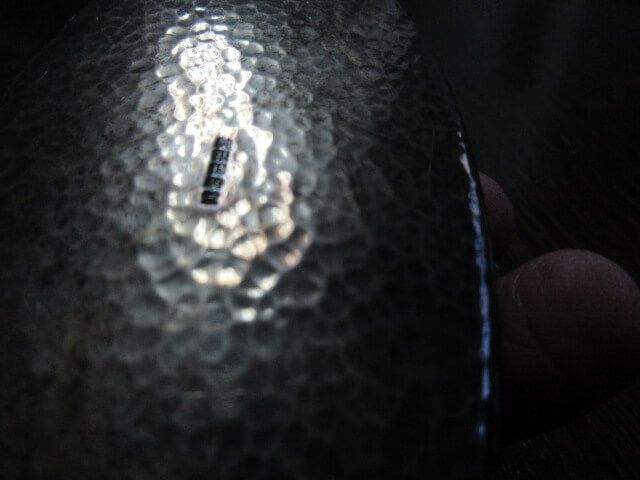 純銀の刻印あります/アンティークの買取も福岡玄燈舎