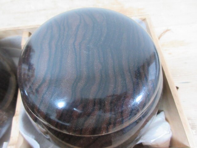 碁石筍も縞黒檀です/骨董品の買取は福岡玄燈舎