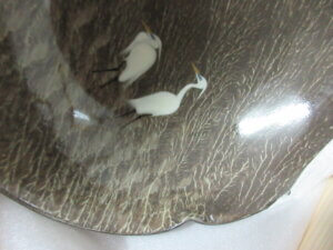 白鷺の図柄/骨董品の買取は福岡玄燈舎品