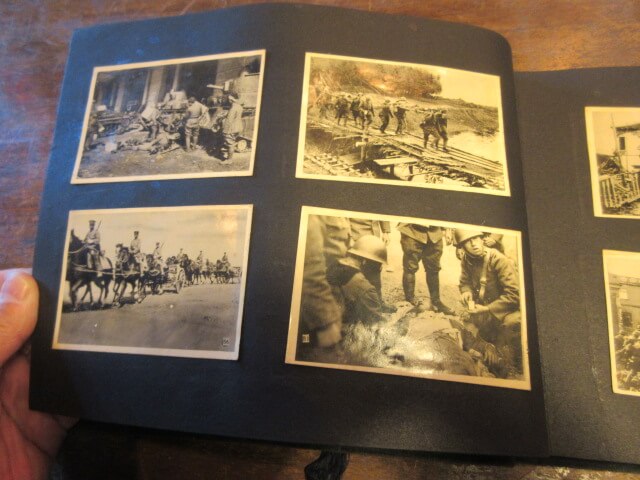 騎馬兵も映っています/戦前アルバムの買取は福岡玄燈舎