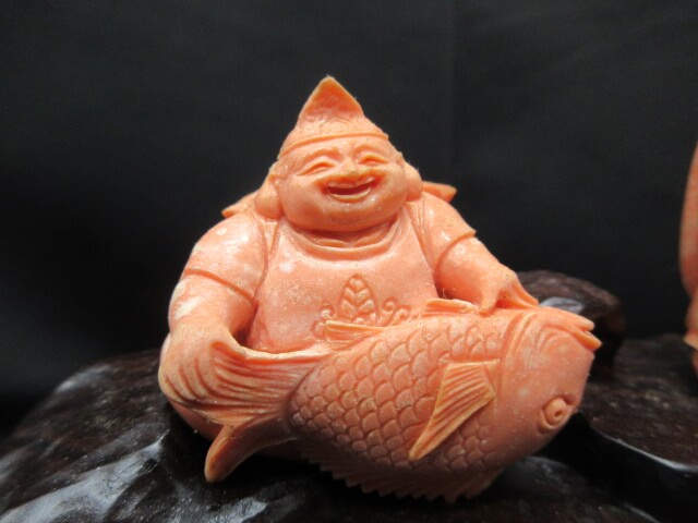 珊瑚の恵比寿様です/珊瑚の買取は福岡玄燈舎